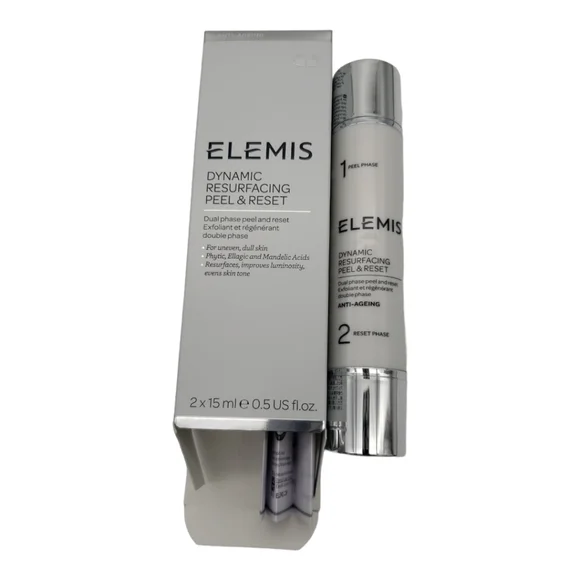 Elemis Resurfacing Peel & Reset Cream NIB Anti-Ageing 2 x 15 ml